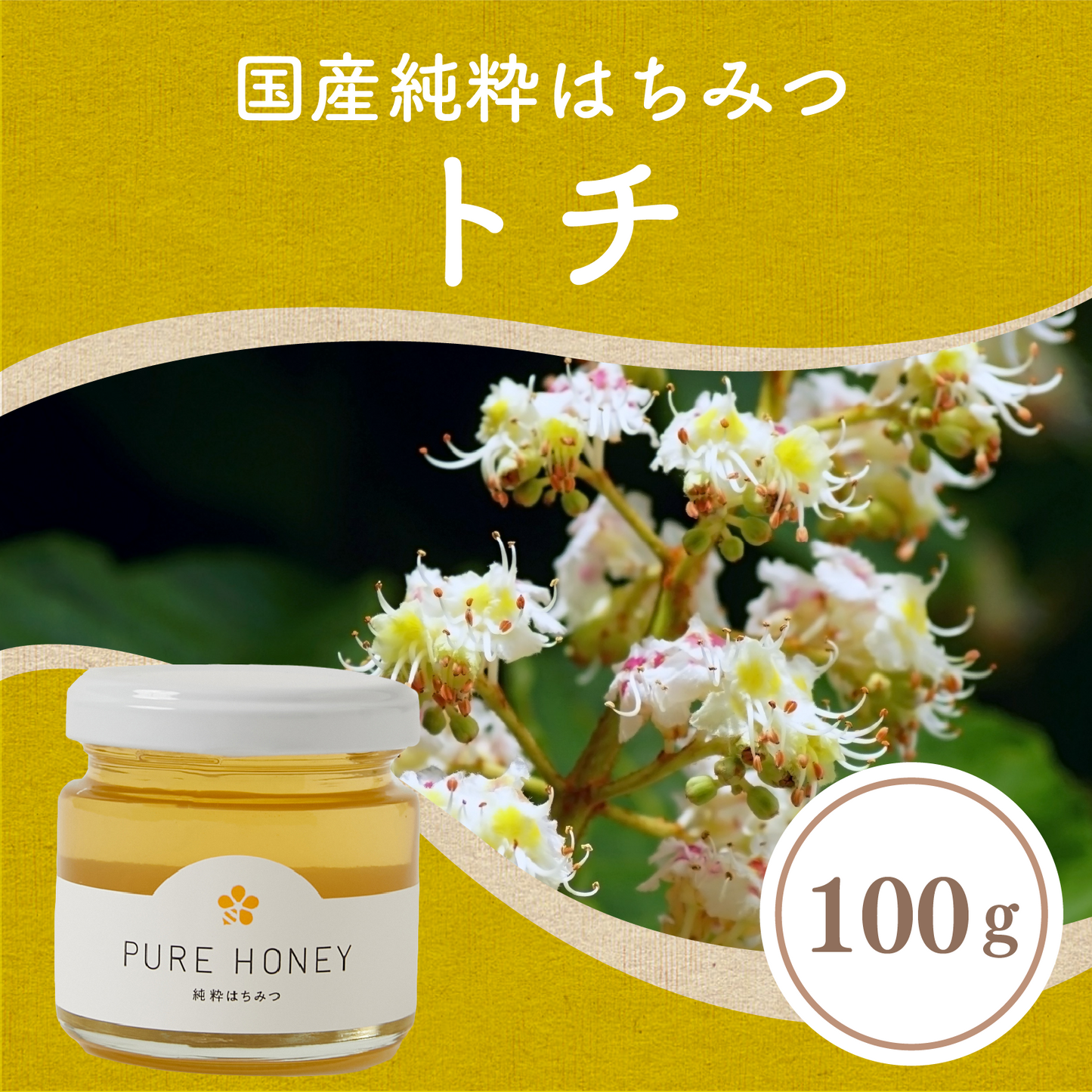トチ蜂蜜100g